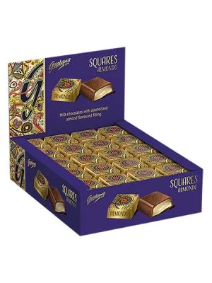 Chocolate squares almendra (CAJA)
